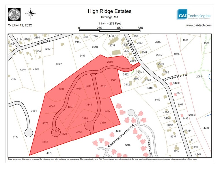 24 AHR Rd, Uxbridge, MA à vendre - Plan cadastral - Image 1 de 2