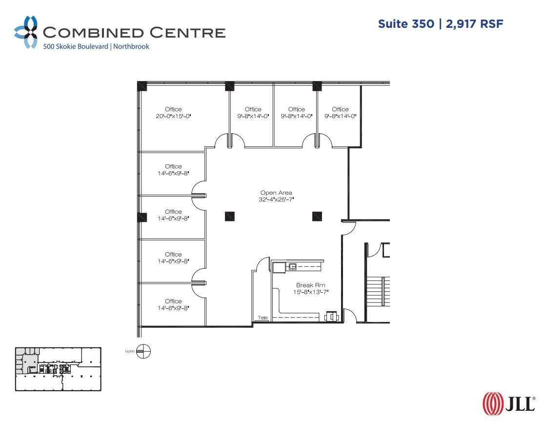 707 Skokie Blvd, Northbrook, IL for lease Floor Plan- Image 1 of 1