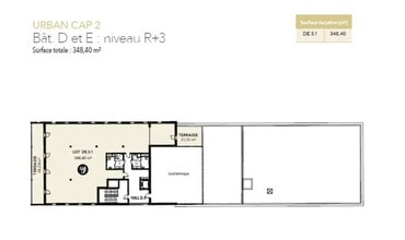 520 Rue Frédéric Joliot Curie, Aix-en-Provence à louer Plan d’étage- Image 1 de 1