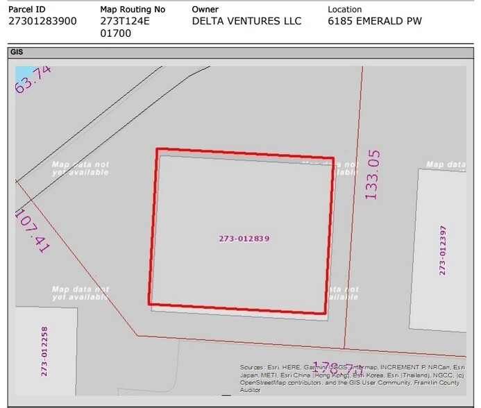 6185 Emerald Pky, Dublin, OH à louer - Plan cadastral - Image 2 de 24