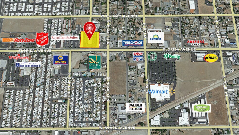 1200 W Florida Ave, Hemet, CA à louer - Aérien - Image 3 de 10