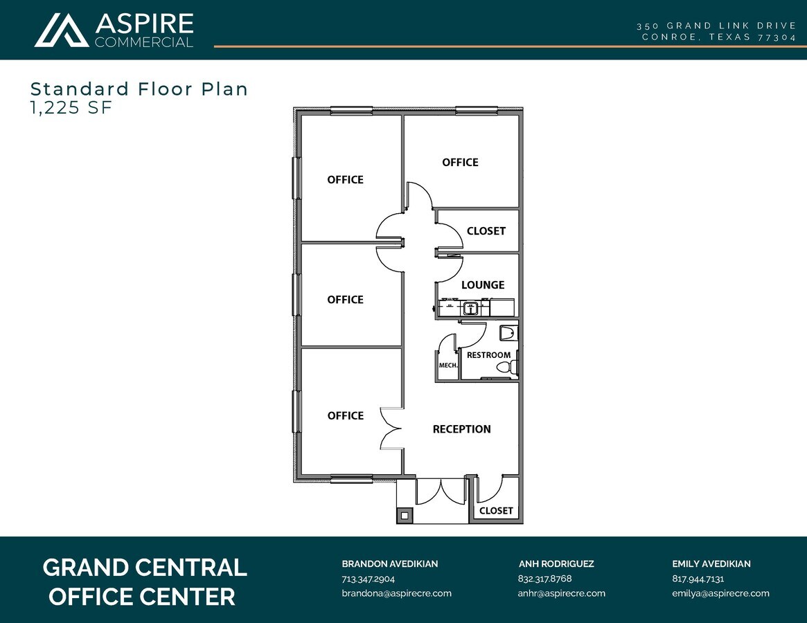 350 Grand Link Dr, Conroe, TX 77304 - Unit 102 -  - Floor Plan - Image 1 of 8