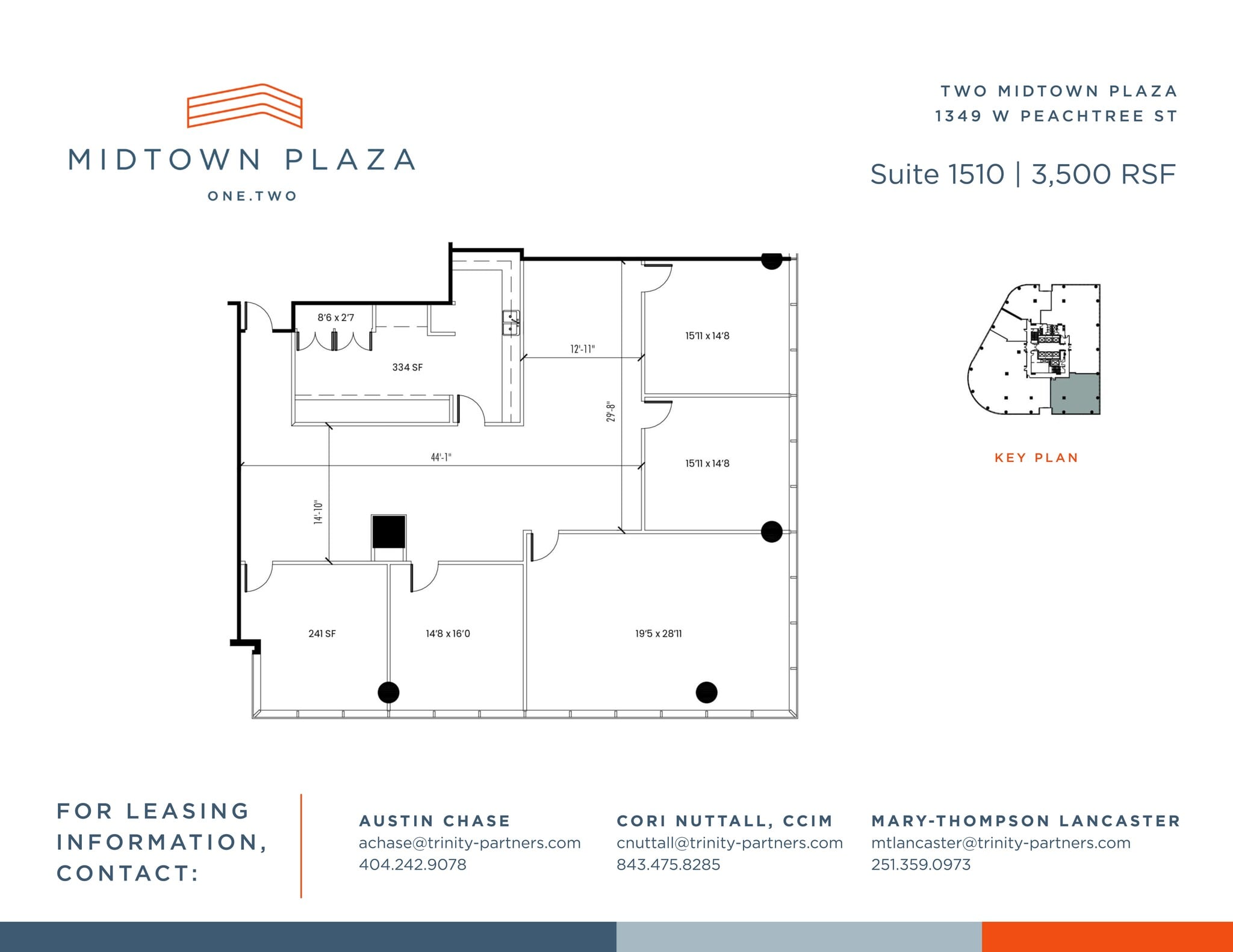 1360 Peachtree St NE, Atlanta, GA à louer Plan de site- Image 1 de 1