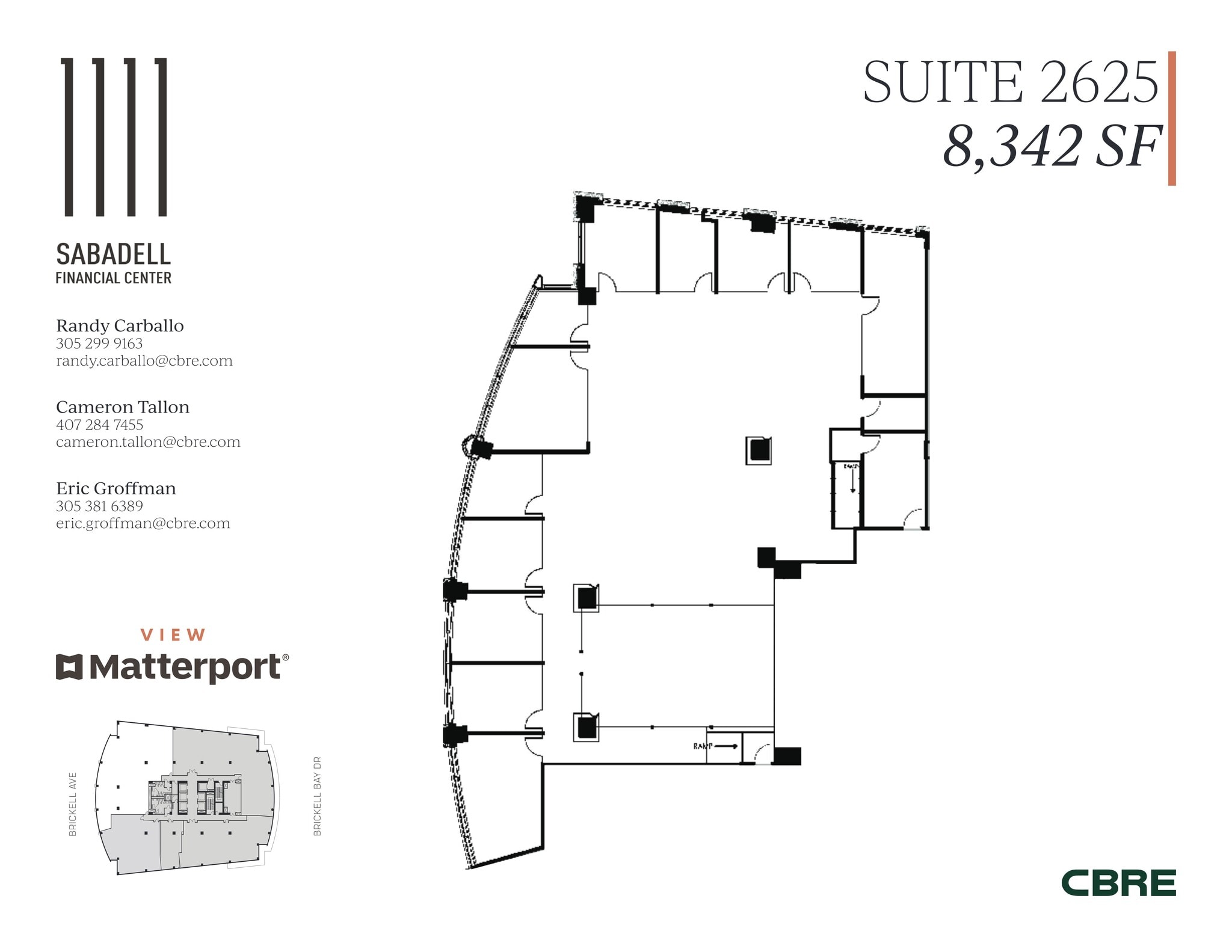1111 Brickell Ave, Miami, FL à louer Plan de site- Image 1 de 11