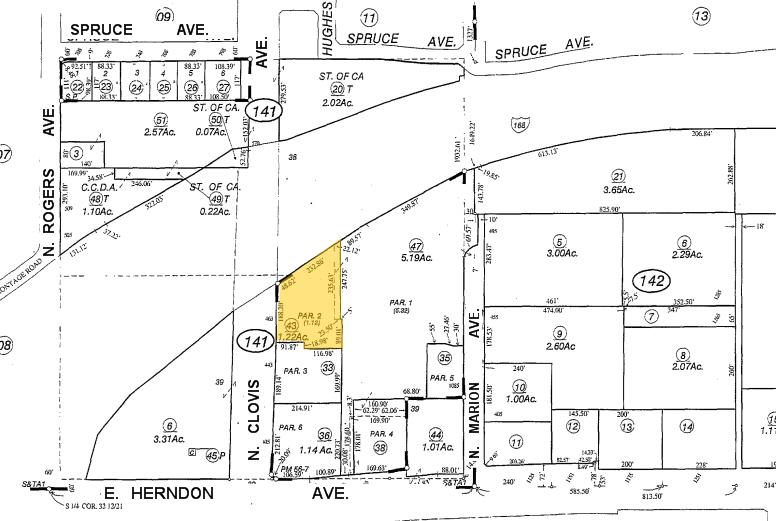 490-497 N Clovis Ave, Clovis, CA à louer - Plan cadastral - Image 2 de 5