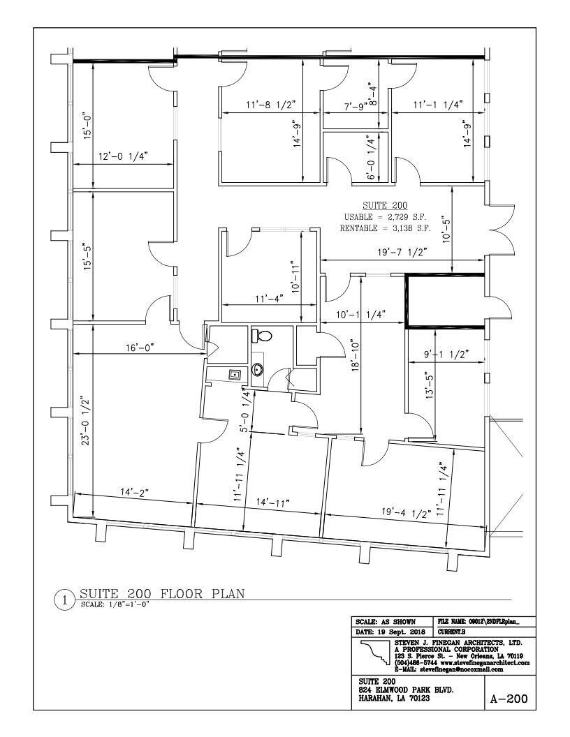 824 Elmwood Park Blvd, New Orleans, LA for lease Floor Plan- Image 1 of 1