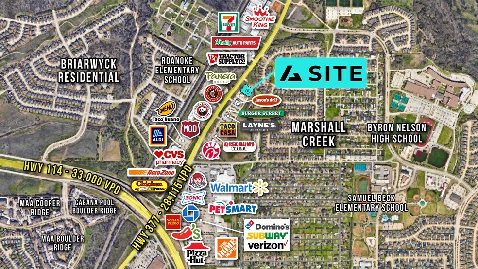 1550 N Highway 377, Roanoke, TX à louer - Aérien - Image 1 de 2