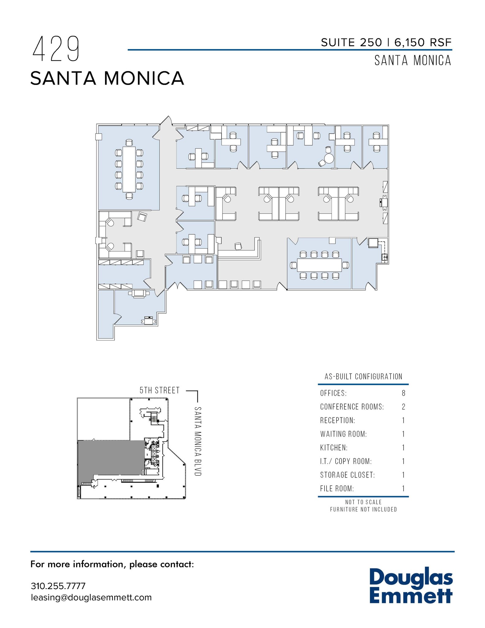 429 Santa Monica Blvd, Santa Monica, CA à louer Plan d  tage- Image 1 de 1