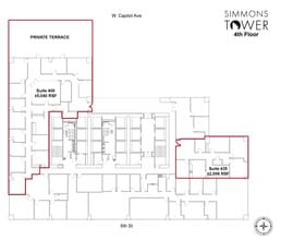 425 W Capitol Ave, Little Rock, AR for lease Floor Plan- Image 1 of 3