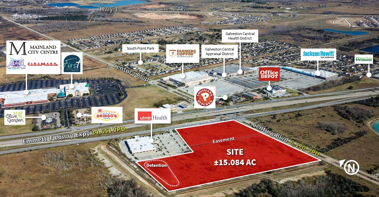 SWC of Emmett F Lowry & Century Blvd, Texas City, TX for sale Building Photo- Image 1 of 1