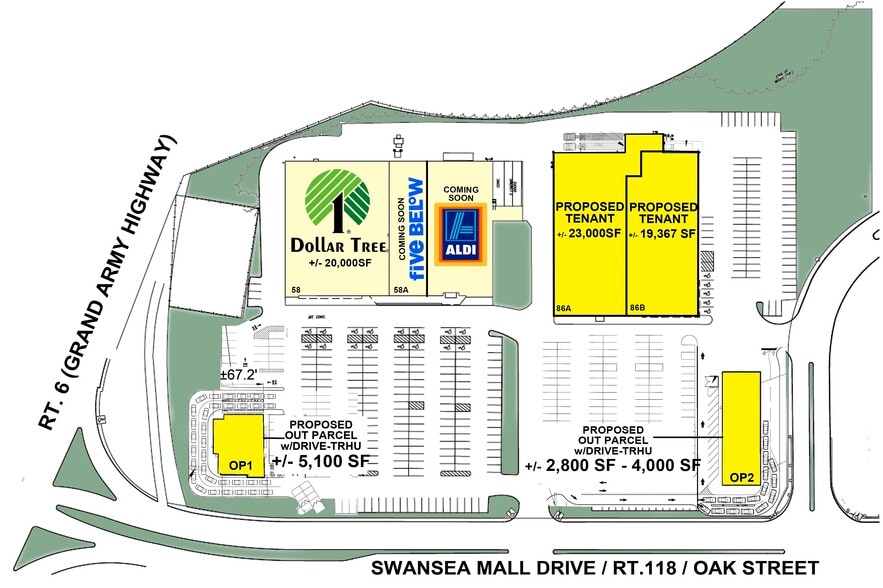 86 Swansea Mall Dr, Swansea, MA for lease - Building Photo - Image 2 of 9