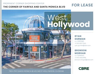 Plus de détails pour 7901-7913 Santa Monica Blvd, West Hollywood, CA - Commerce de détail à louer