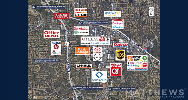 6405-6419 Tara Blvd, Jonesboro, GA à vendre - Photo du bâtiment - Image 3 de 3