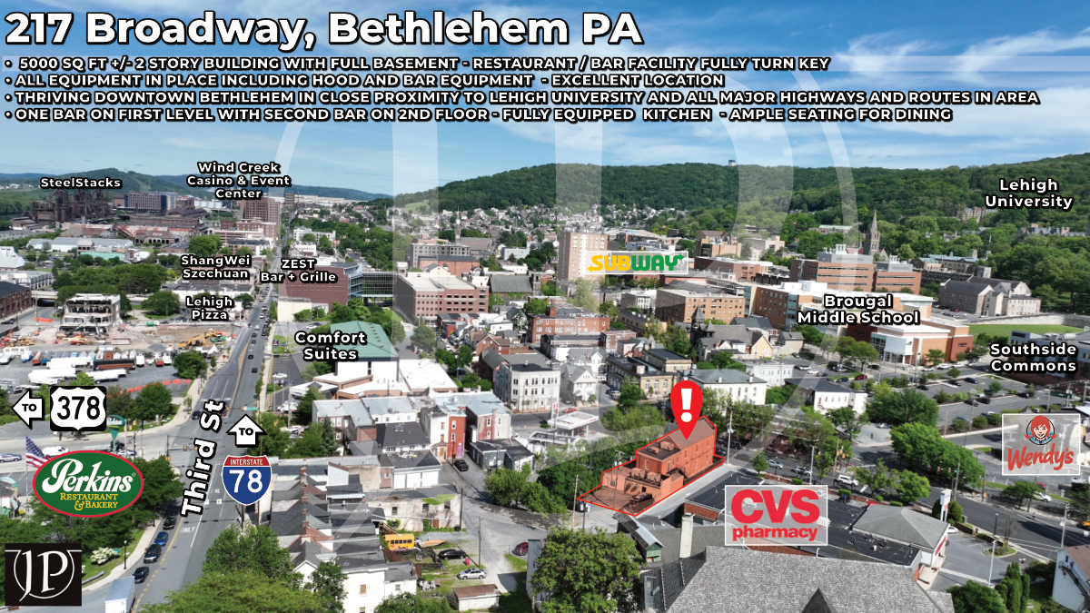 215-217 Broadway, Bethlehem, PA for lease Building Photo- Image 1 of 77