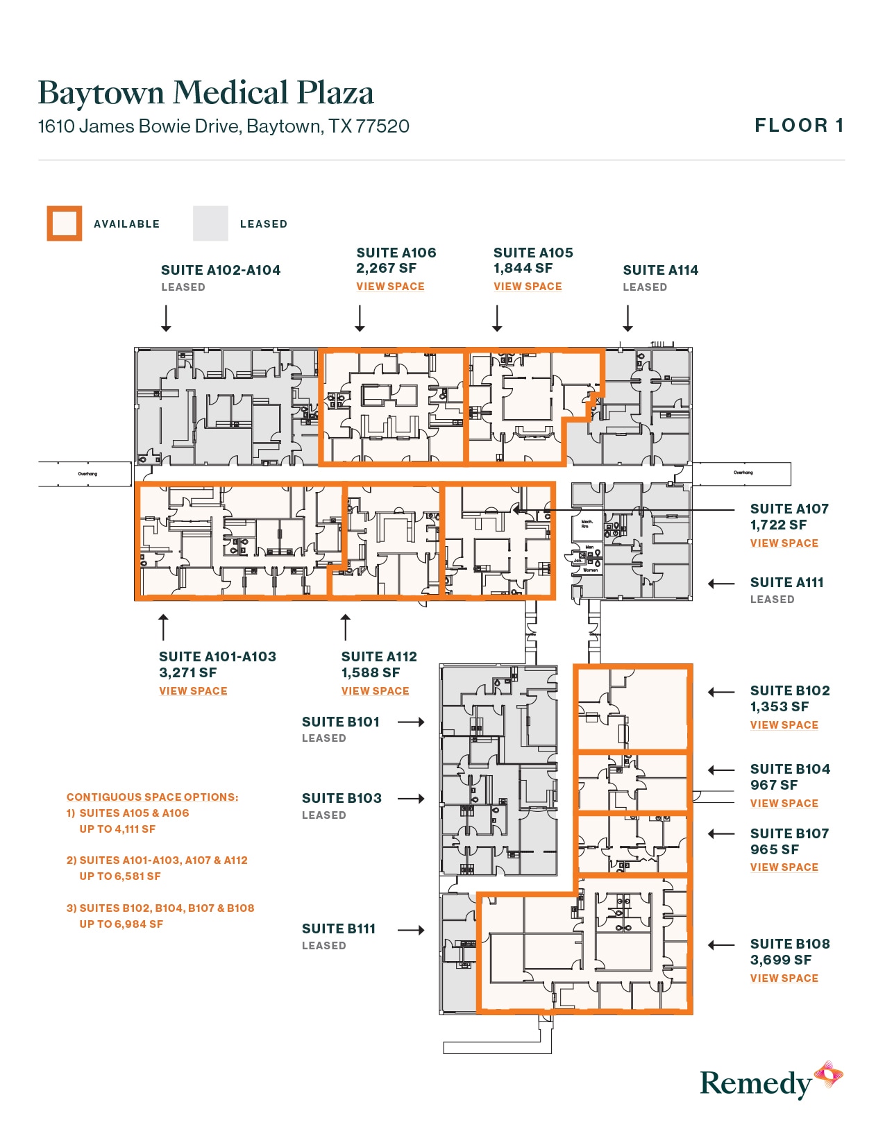1610 James Bowie Dr, Baytown, TX à louer Plan d’étage- Image 1 de 1