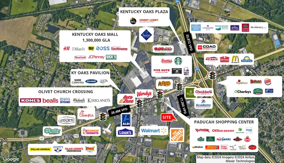 2801 James Sanders Blvd, Paducah, KY for sale - Aerial - Image 3 of 4