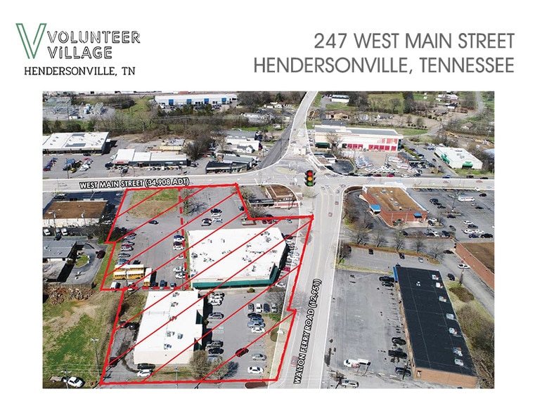 247 W Main St, Hendersonville, TN for lease - Aerial - Image 2 of 5