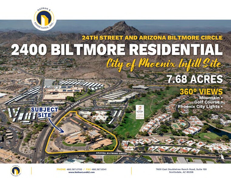 2400 E Arizona Biltmore Cir, Phoenix, AZ à vendre - Photo principale - Image 1 de 5