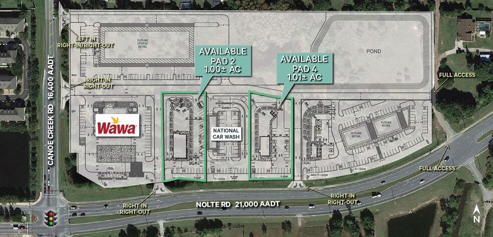 NEC of Nolte Rd & Canoe Creek Rd, Saint Cloud, FL for lease - Site Plan - Image 2 of 2