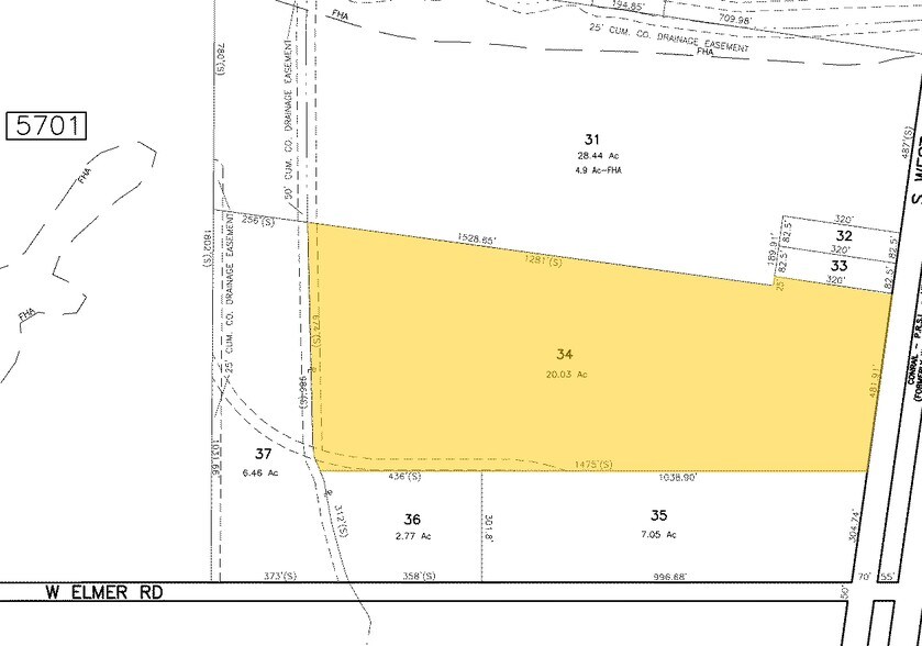 S West Blvd, Vineland, NJ à vendre - Plan cadastral - Image 1 de 1
