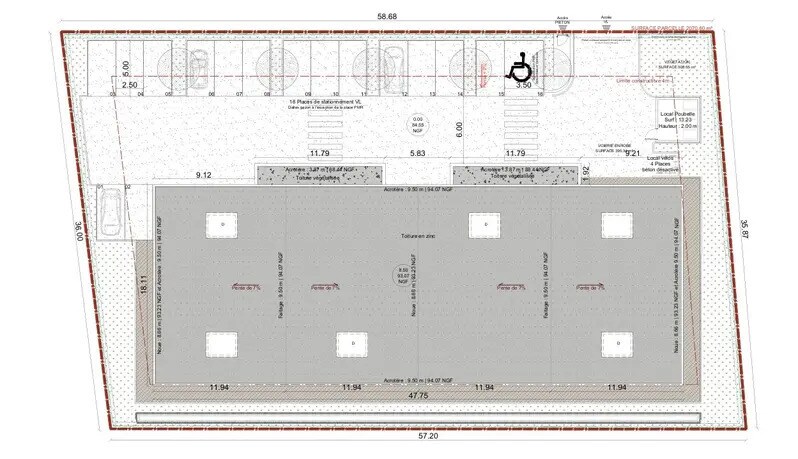 Office in Ennery for lease - Site Plan - Image 3 of 3