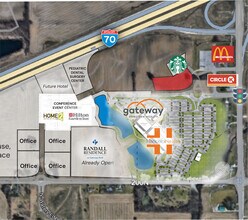N Gateway Shoppes, Greenfield, IN - Aerial  map view - Image1