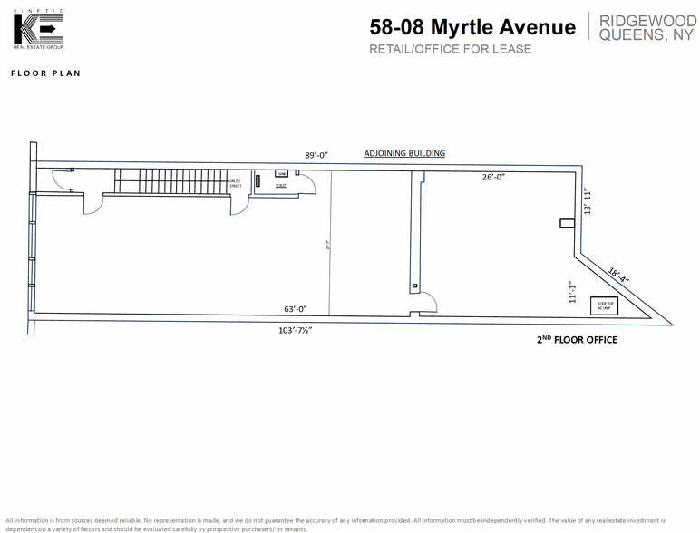 58-08 Myrtle Ave, Flushing, NY for lease - Floor Plan - Image 3 of 3