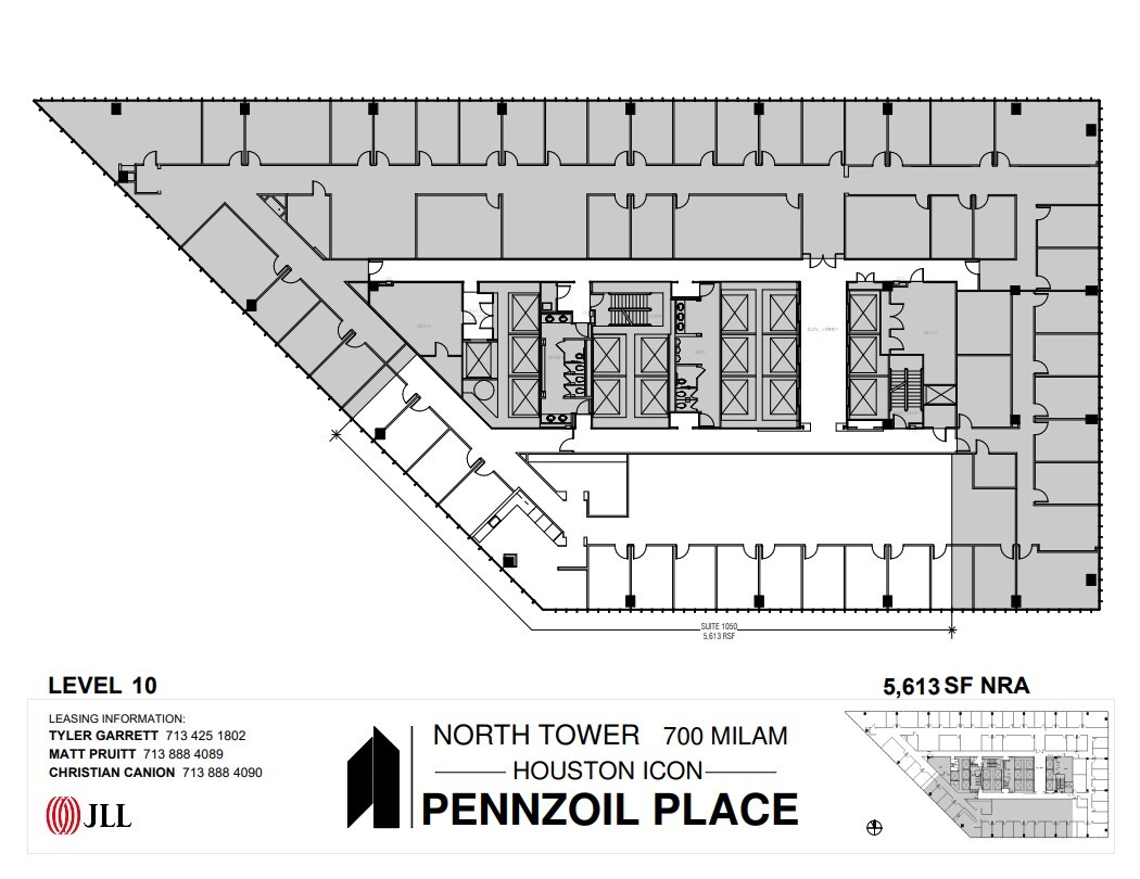 700 Milam St, Houston, TX à louer Plan d’étage- Image 1 de 1