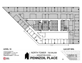 700 Milam St, Houston, TX à louer Plan d’étage- Image 1 de 1