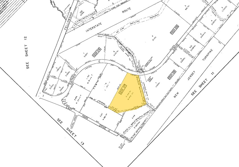 124 Gaither Dr, Mount Laurel, NJ à louer - Plan cadastral - Image 2 de 9