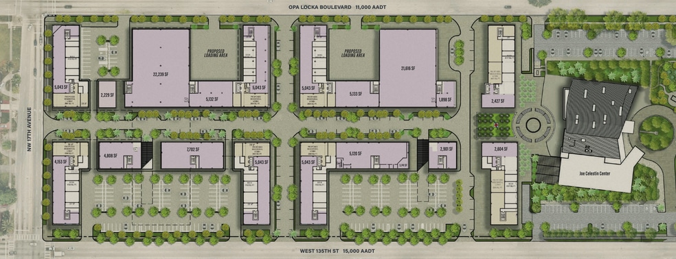 1255-1525 sw 135th St, North Miami, FL for lease - Site Plan - Image 3 of 8