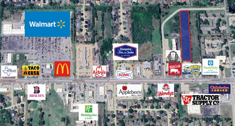 3.84/Ac, Duncan, OK for sale - Aerial - Image 2 of 3