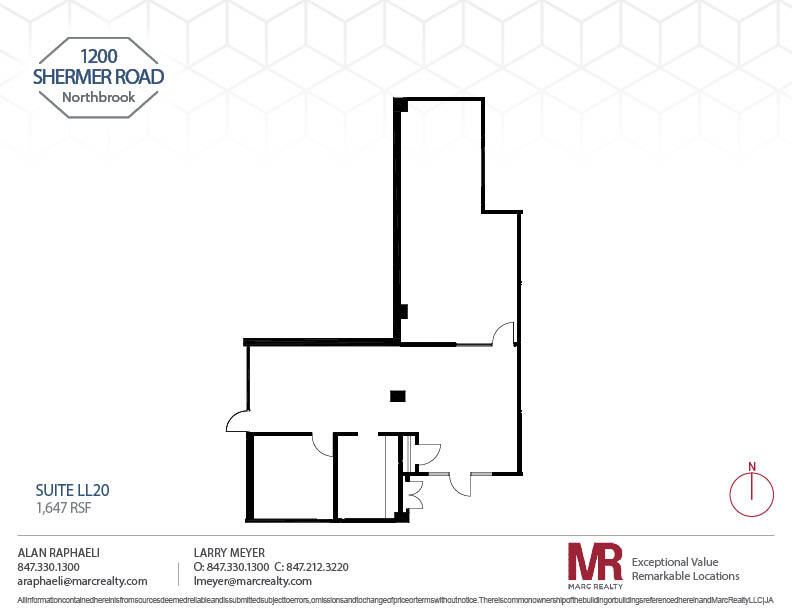 1200 Shermer Rd, Northbrook, IL for lease Floor Plan- Image 1 of 1