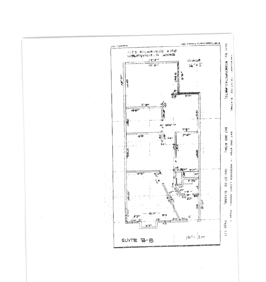 1117 S Milwaukee Ave, Libertyville, IL for lease Floor Plan- Image 1 of 1