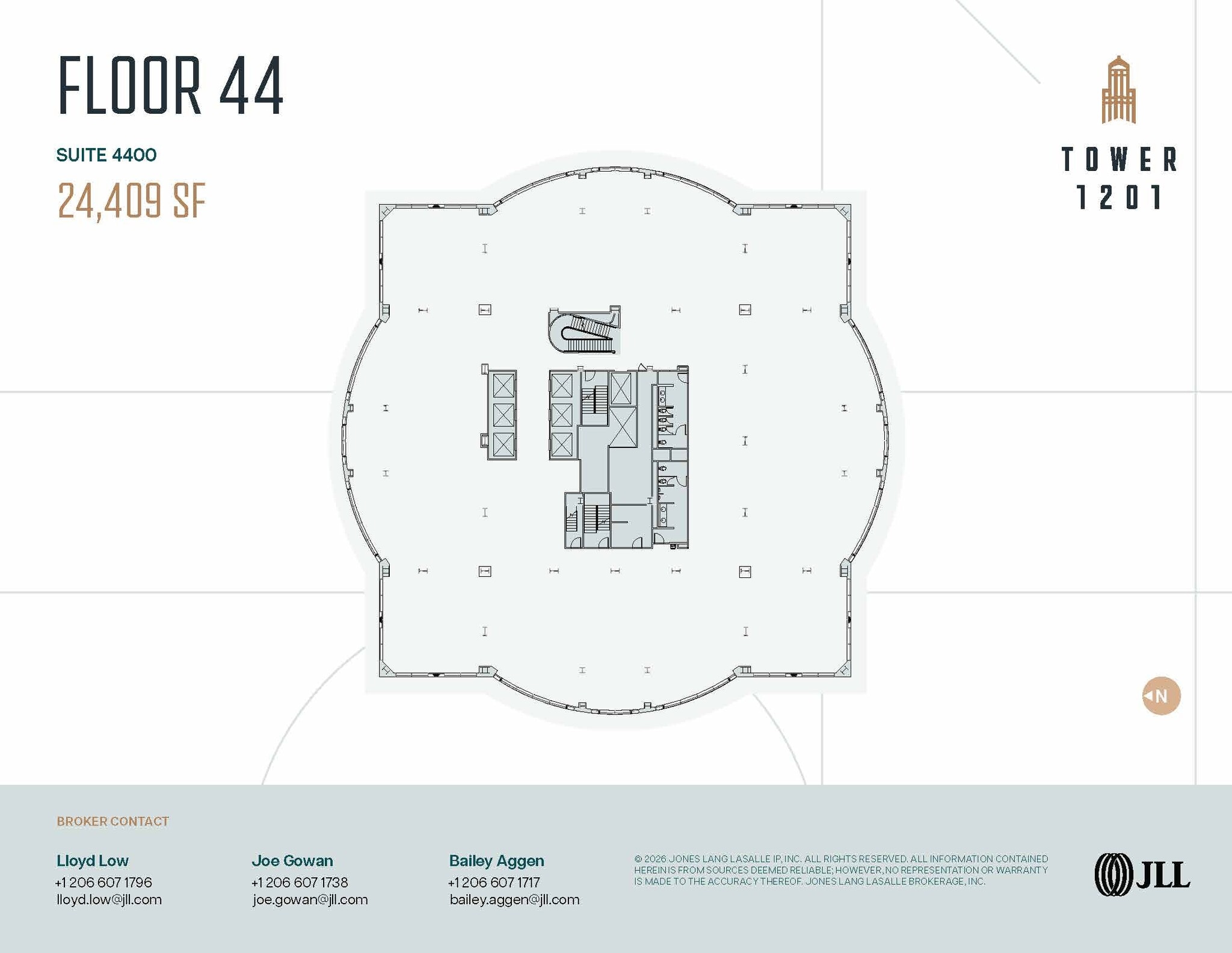 1201 3rd Ave, Seattle, WA à louer Plan d’étage- Image 1 de 1