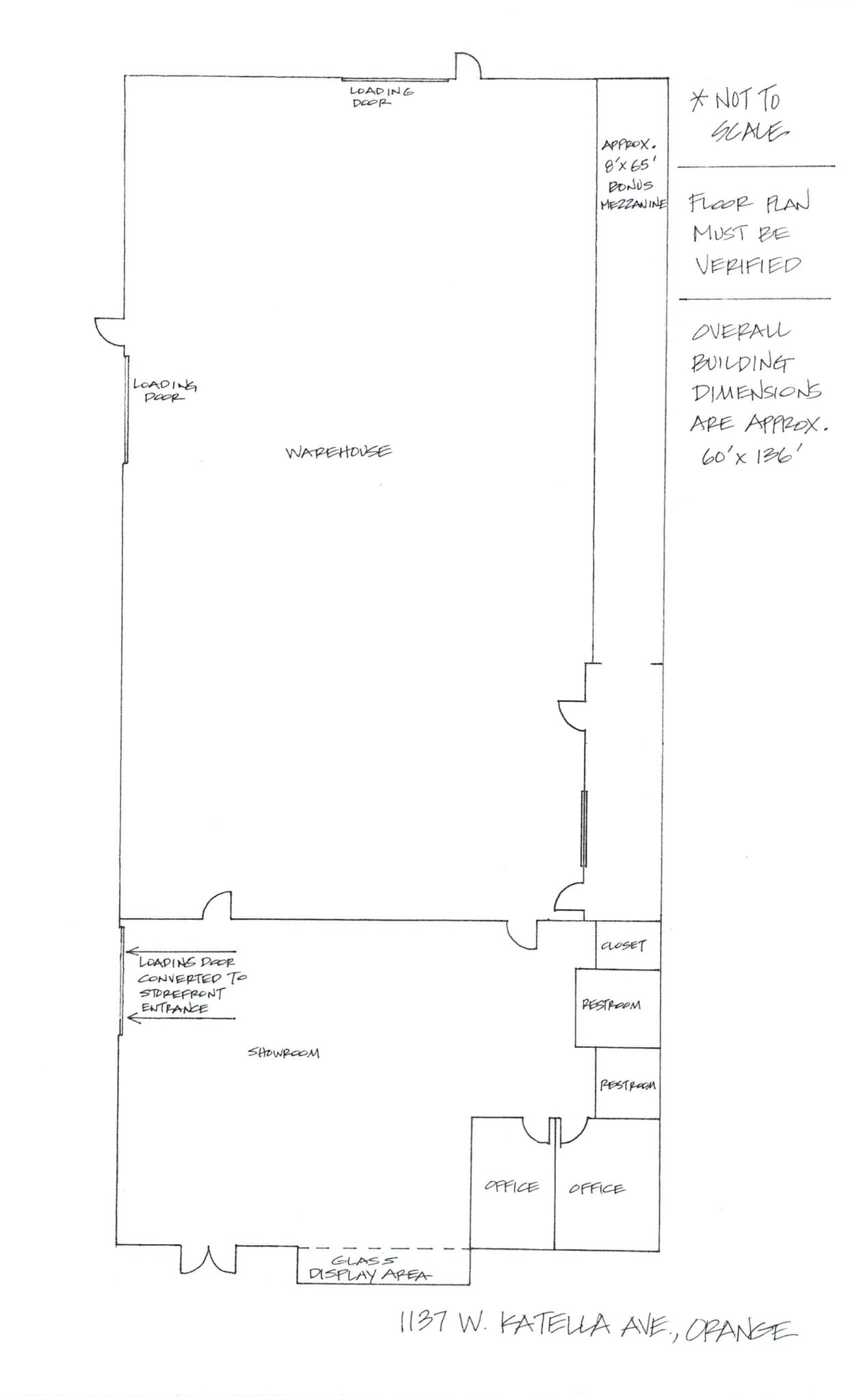 1135-1137 W Katella Ave, Orange, CA for lease Site Plan- Image 1 of 1