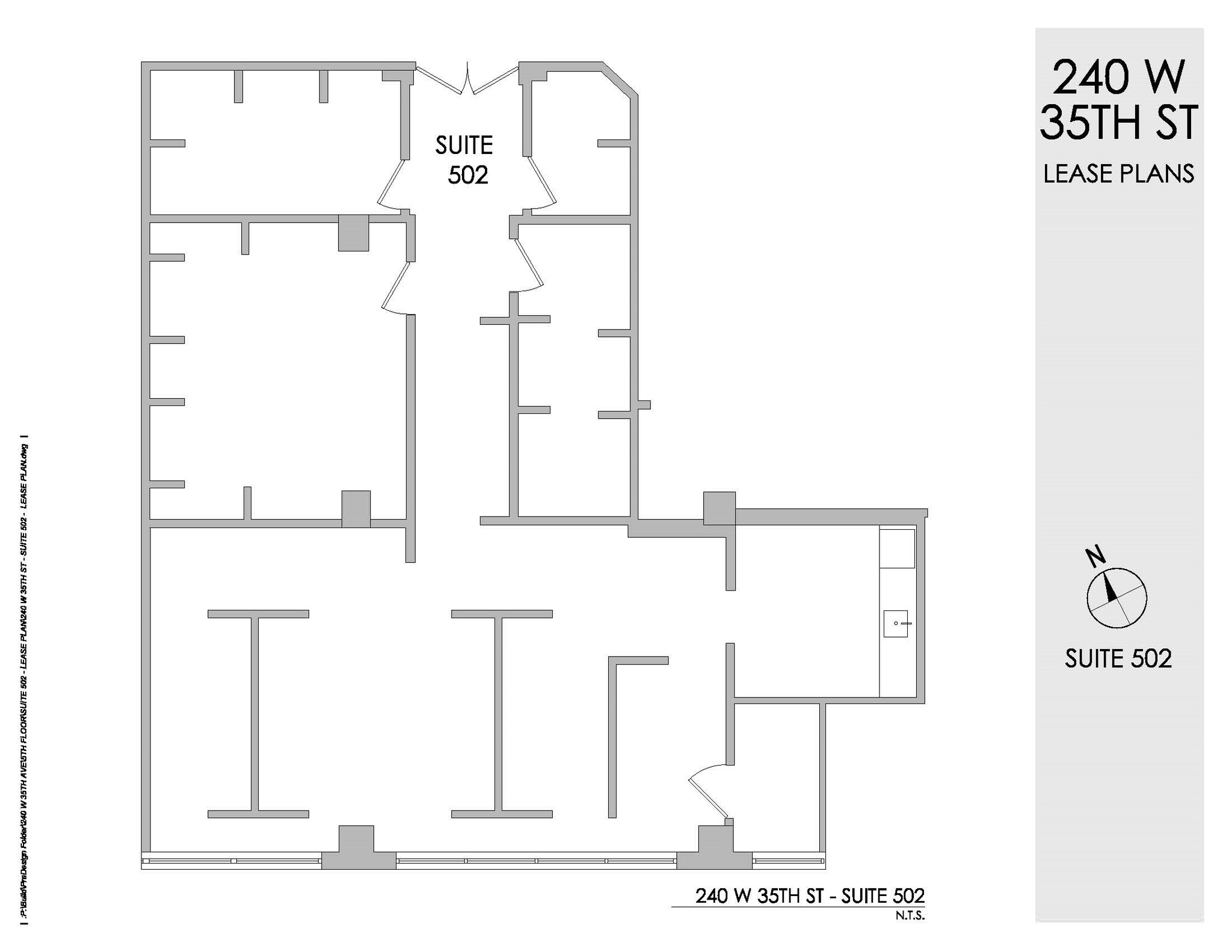 240 W 35th St, New York, NY à louer Plan d  tage- Image 1 de 3