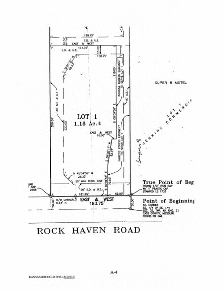 2402 E Rock Haven Rd, Harrisonville, MO for sale - Plat Map - Image 3 of 3