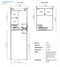 8 Goodyear, Irvine, CA for lease Floor Plan- Image 1 of 1