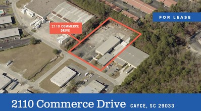 2110 Commerce Dr, Cayce, SC - Aérien  Vue de la carte