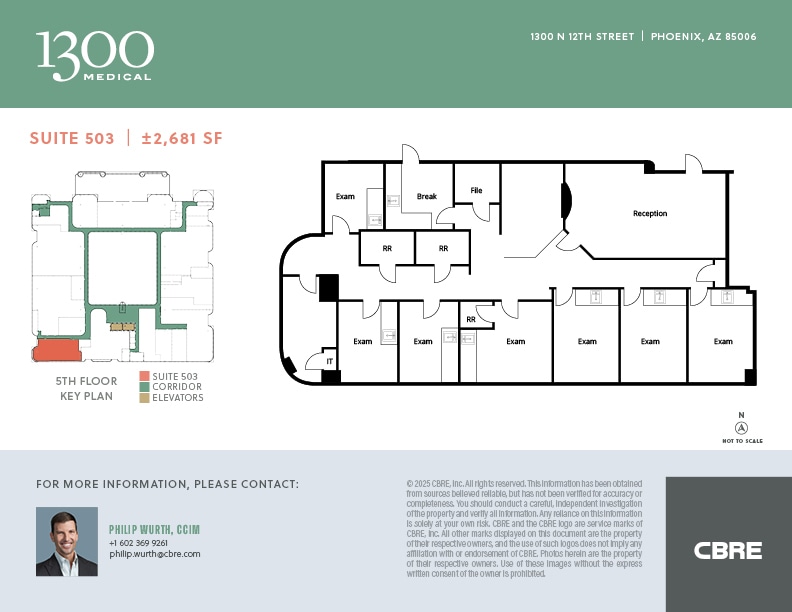 1300 N 12th St, Phoenix, AZ for lease Floor Plan- Image 1 of 1