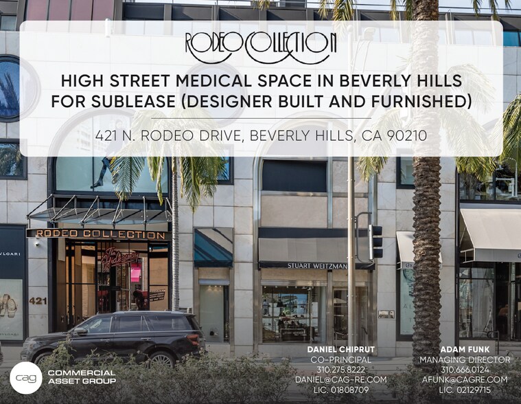 413-445 N Rodeo Dr, Beverly Hills, CA à louer - Photo du bâtiment - Image 1 de 15