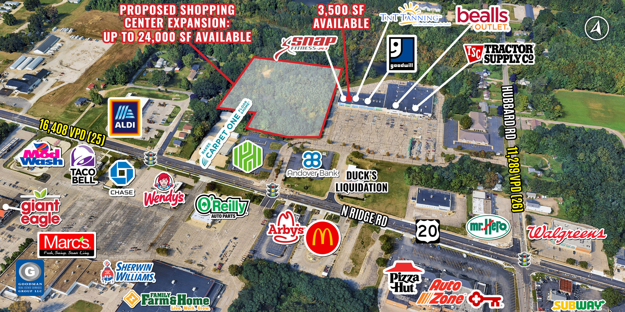 6581-6603 N Ridge Rd, Madison, OH for lease Aerial- Image 1 of 17