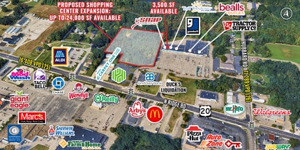 6581-6603 N Ridge Rd, Madison, OH - Aerial  map view - Image1