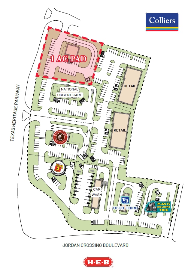 NEC of Texas Heritage Pkwy & Jordan Crossing Blvd, Fulshear, TX for lease Primary Photo- Image 1 of 2