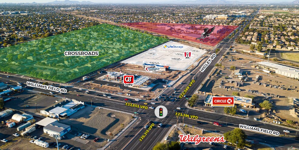 NWC Higley Rd & Williams Field Rd, Gilbert, AZ à louer - Photo du bâtiment - Image 2 de 3