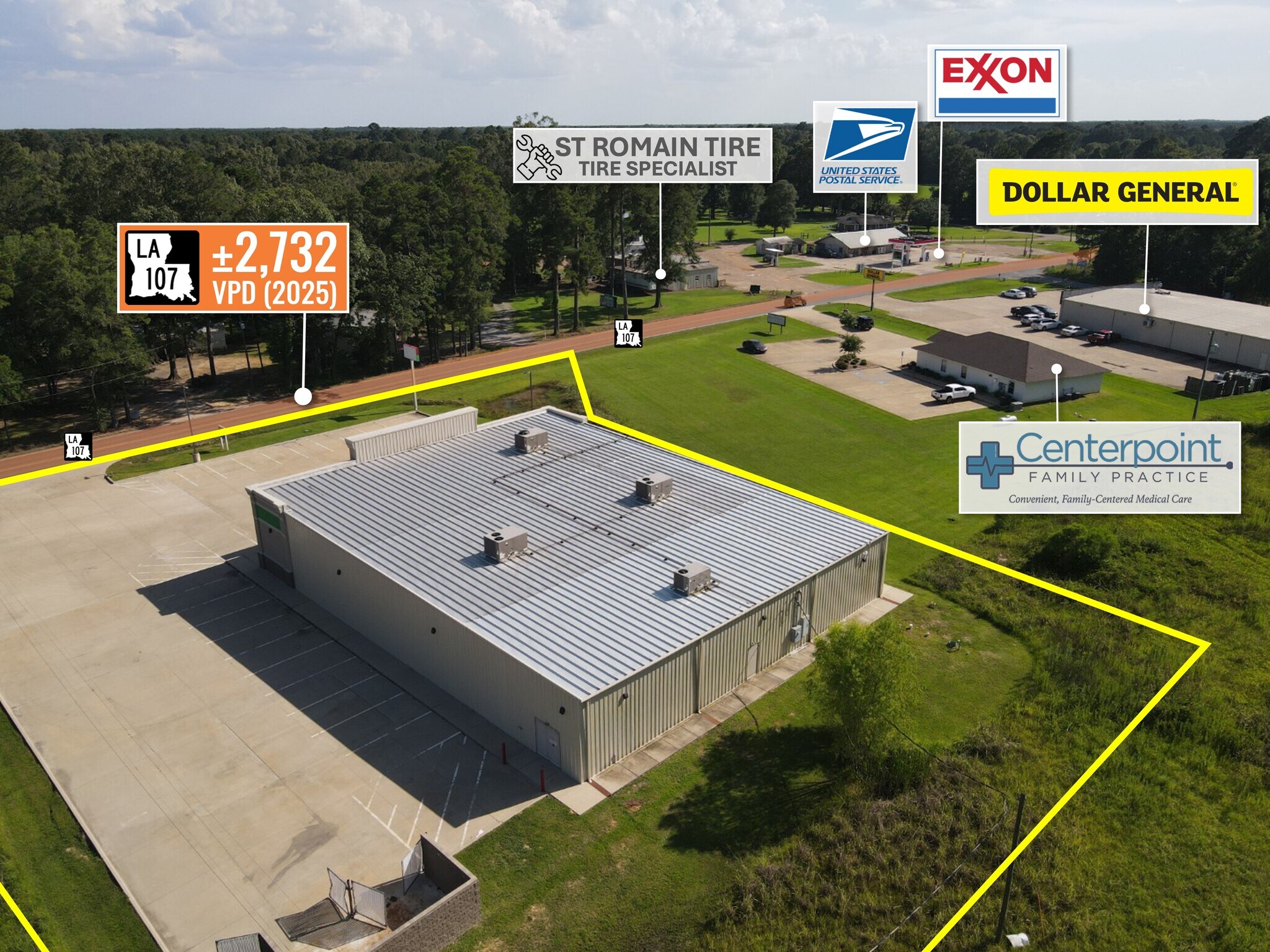 1045 Highway 107, Center Point, LA à vendre Photo du bâtiment- Image 1 de 1