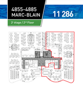 4855-4885 Rue Marc-Blain, Saint-Laurent, QC for lease Floor Plan- Image 1 of 1