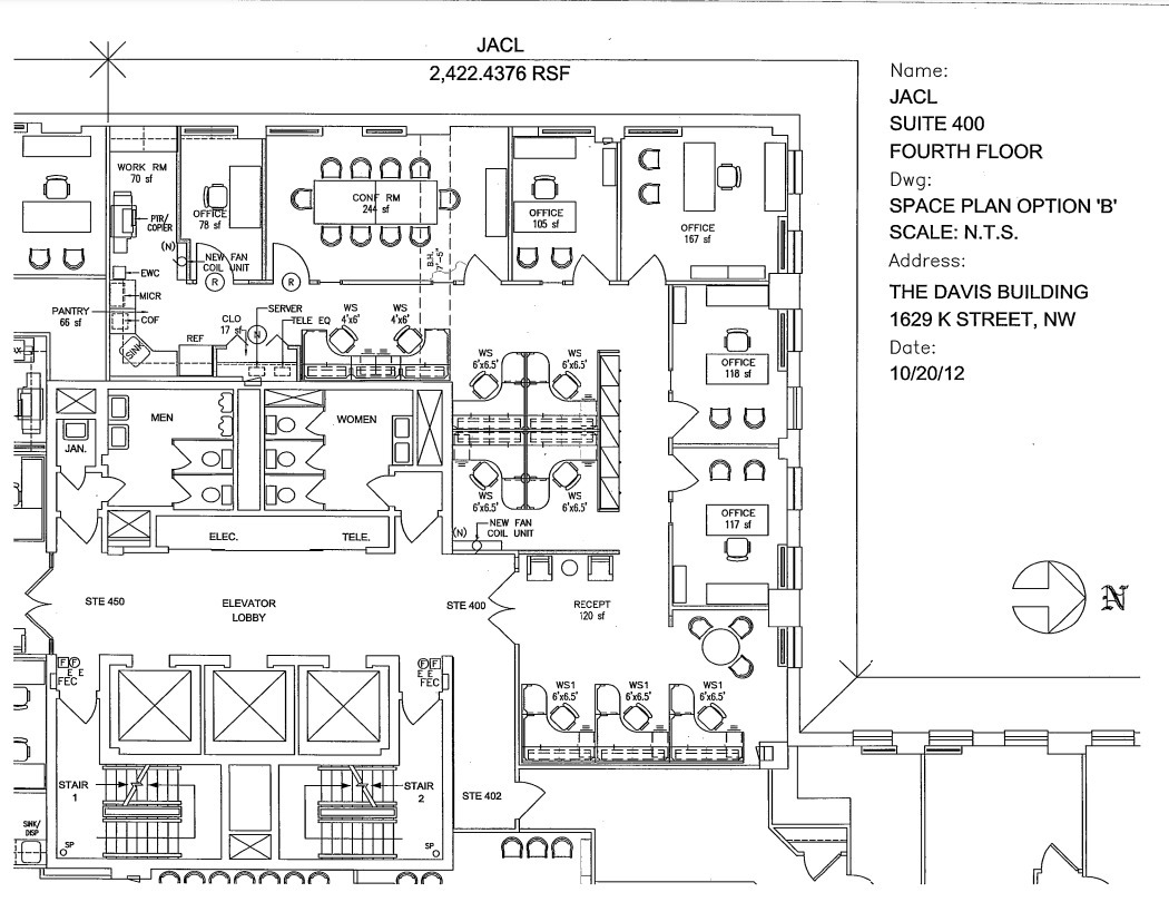 1629 K St NW, Washington, DC à louer Plan d  tage- Image 1 de 1