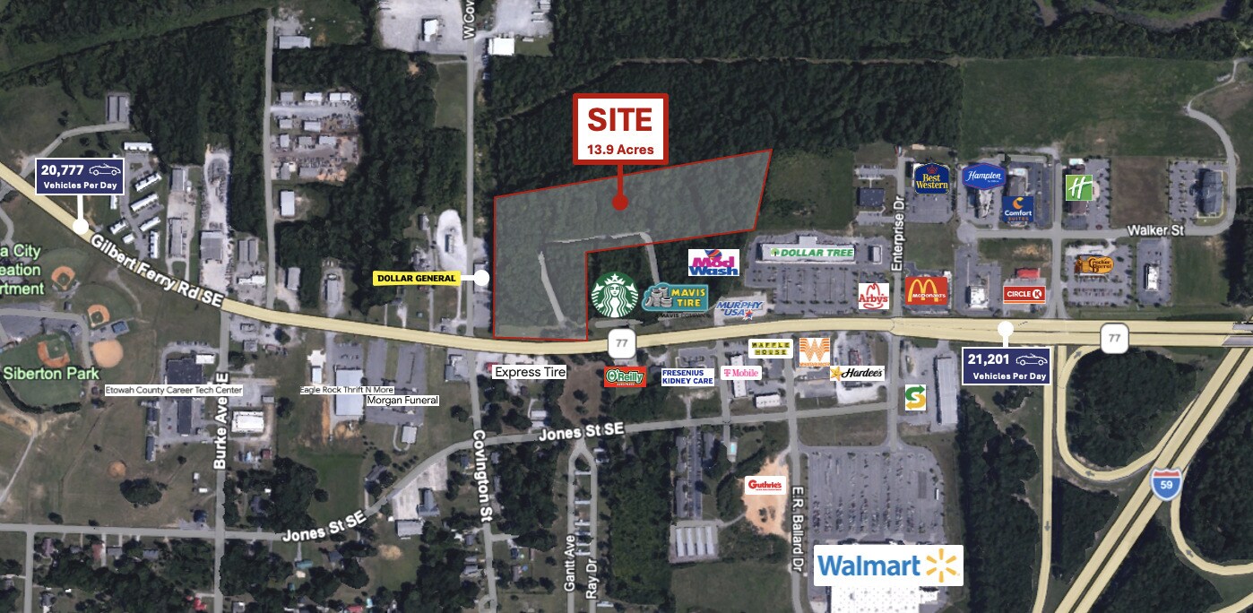 Gilbert Ferry Rd & Covington Ave, Attalla, AL for lease Primary Photo- Image 1 of 3